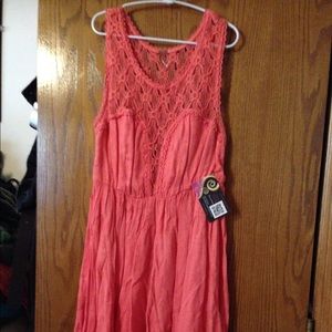 NWT free people dress Coral Xs